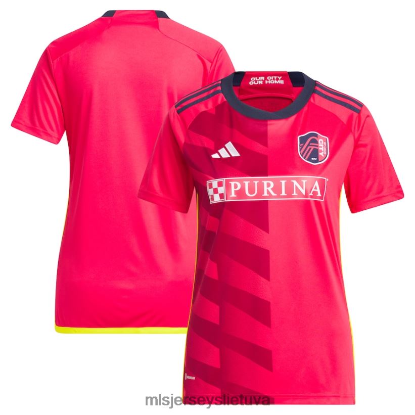 džersis Šv. Louis City sc Adidas raudonas 2023 m. miesto rinkinio marškinėlių kopija moterys MLS Jerseys 2LHJZF12