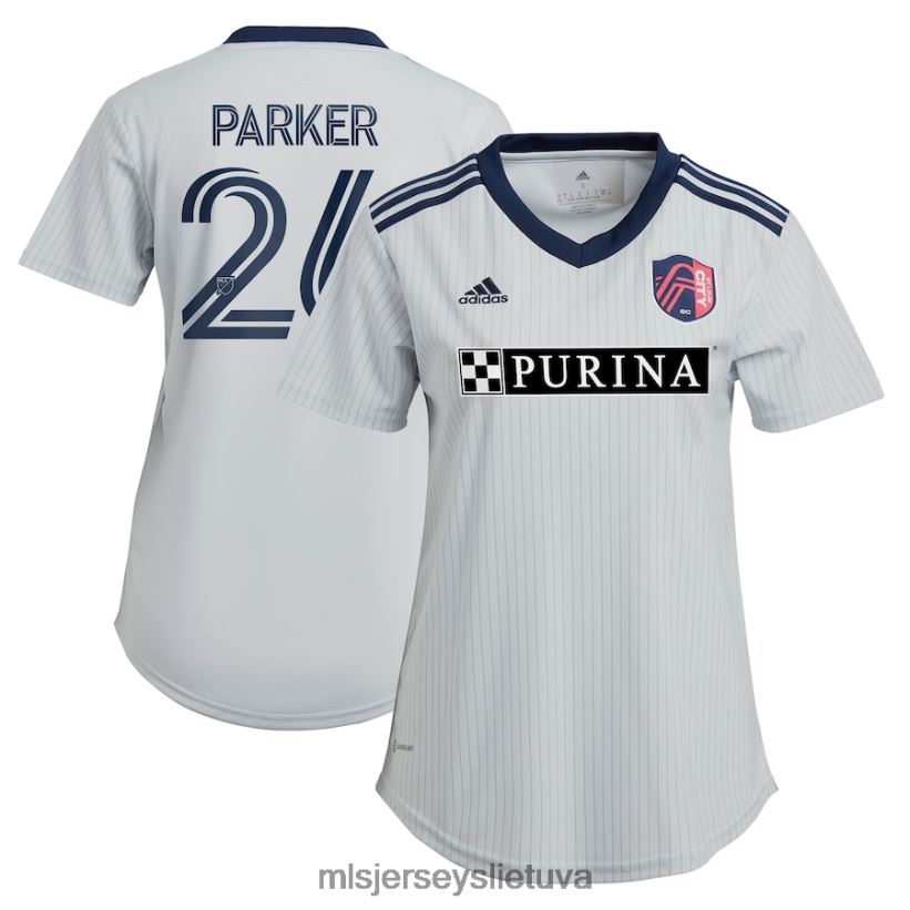 džersis Šv. Louis City sc Tim Parker Adidas Grey 2023 spirito rinkinio replikos megztinis moterys MLS Jerseys 2LHJZF1357
