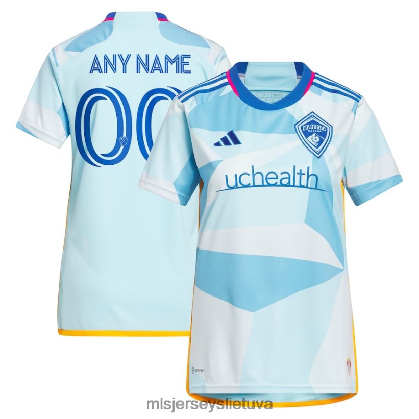 džersis Colorado rapids Adidas šviesiai mėlynas 2023 m. naujas dieninis komplektas, pritaikytas marškinėliai moterys MLS Jerseys 2LHJZF515