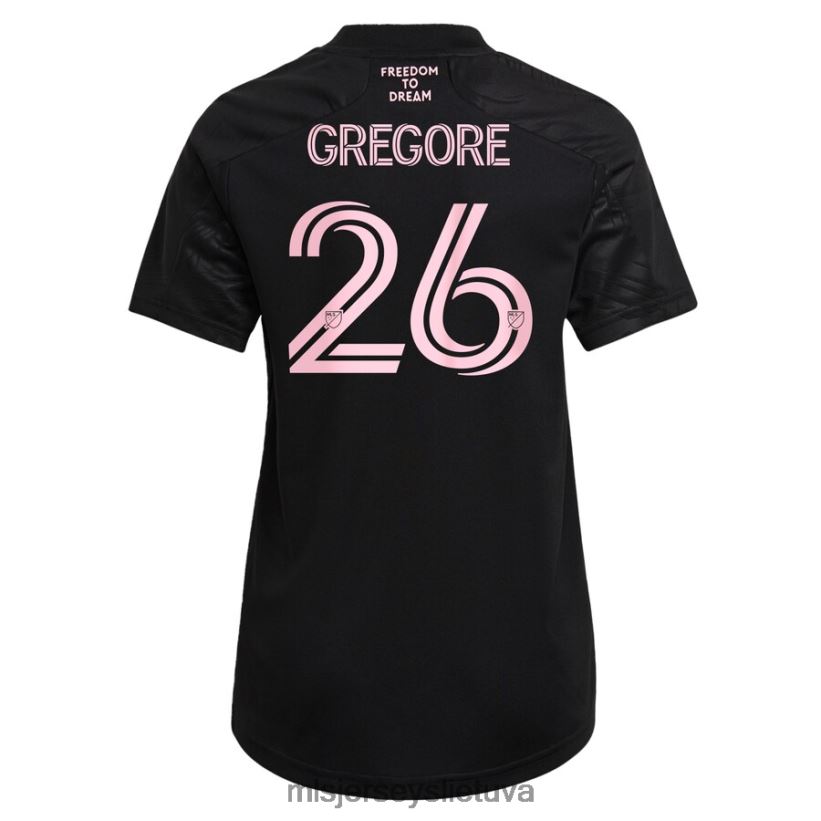 džersis inter Miami cf gregore adidas black 2021 la palma replica player marškinėliai moterys MLS Jerseys 2LHJZF1506