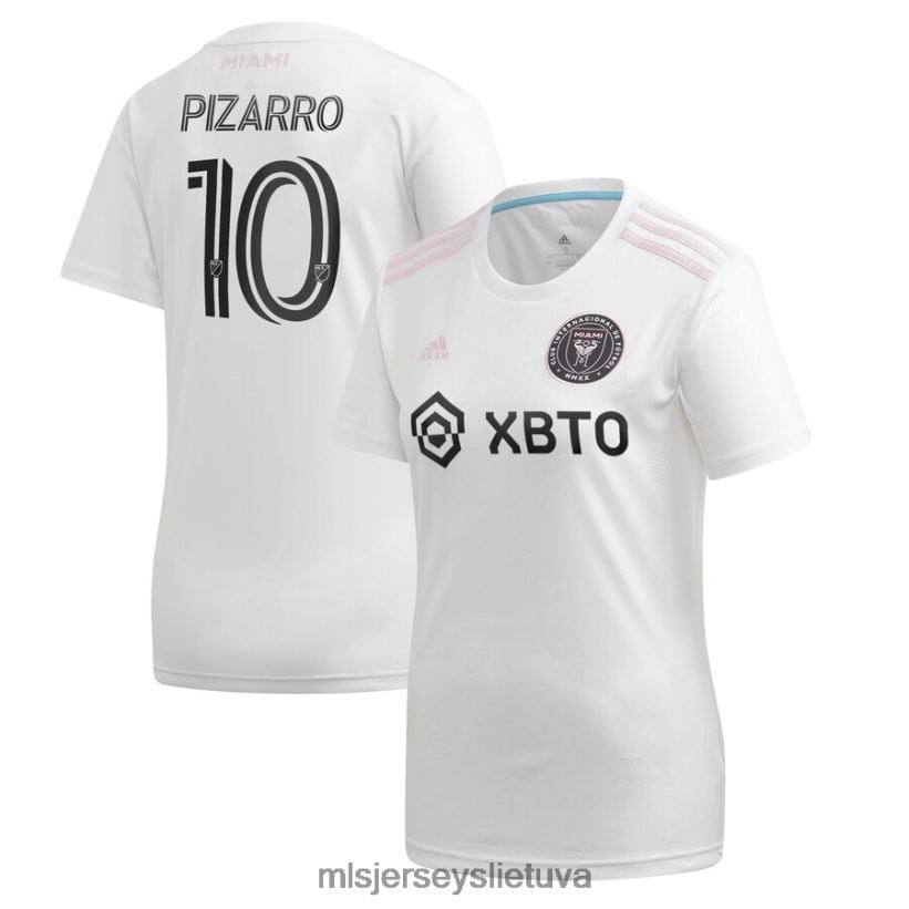 džersis Inter Miami cf rodolfo Pizarro Adidas white 2020 m. pirminės replikos žaidėjo marškinėliai moterys MLS Jerseys 2LHJZF1290