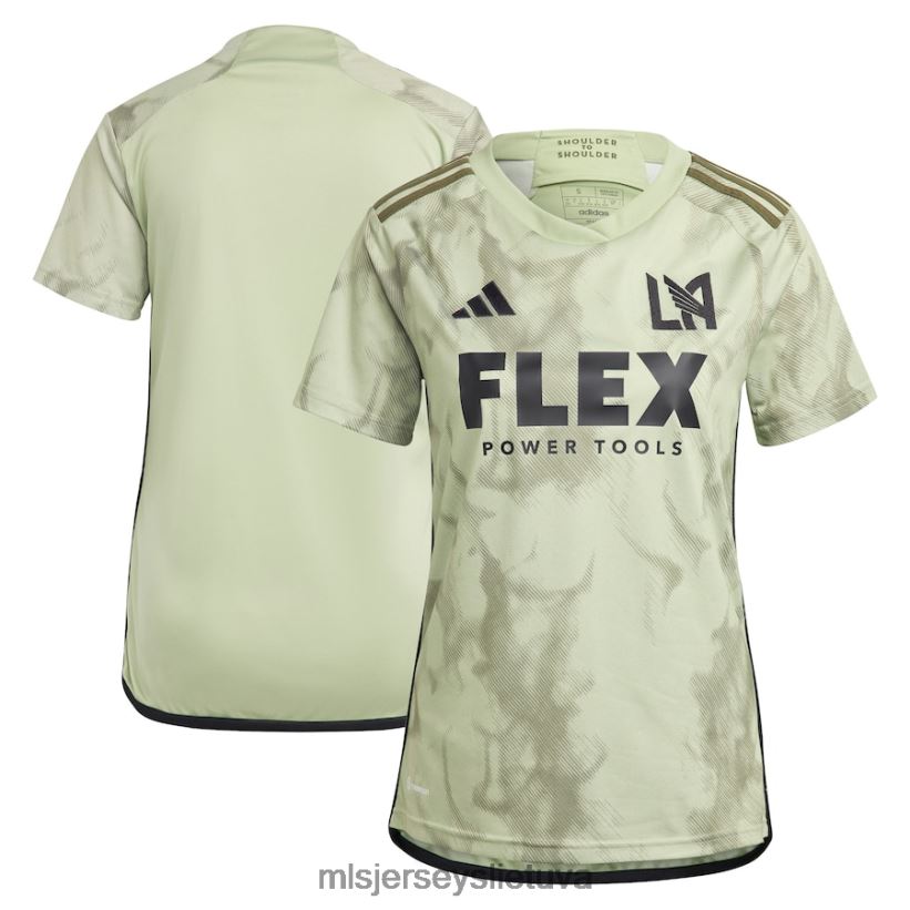 džersis lafc Adidas green 2023 dūmų ekrano kopijos marškinėliai moterys MLS Jerseys 2LHJZF129