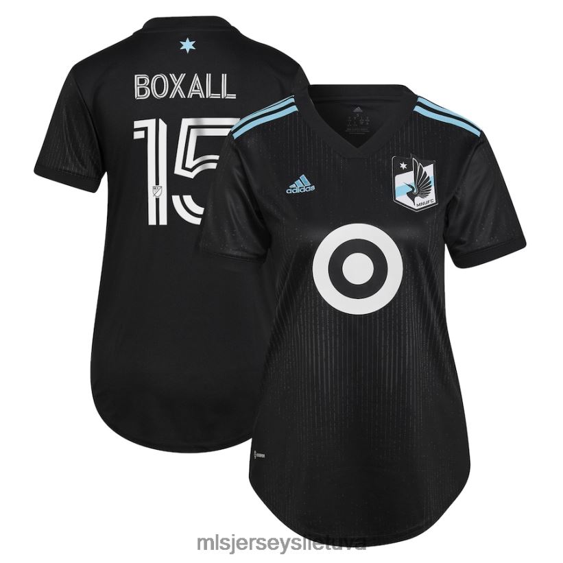 džersis Minesota United fc michael boxall adidas black 2023 minnesota night kit replica jersey moterys MLS Jerseys 2LHJZF1232