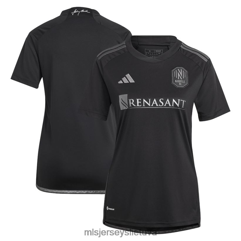 džersis nashville sc Adidas black 2023 vyriškas juodos spalvos komplekto kopijos megztinis moterys MLS Jerseys 2LHJZF105
