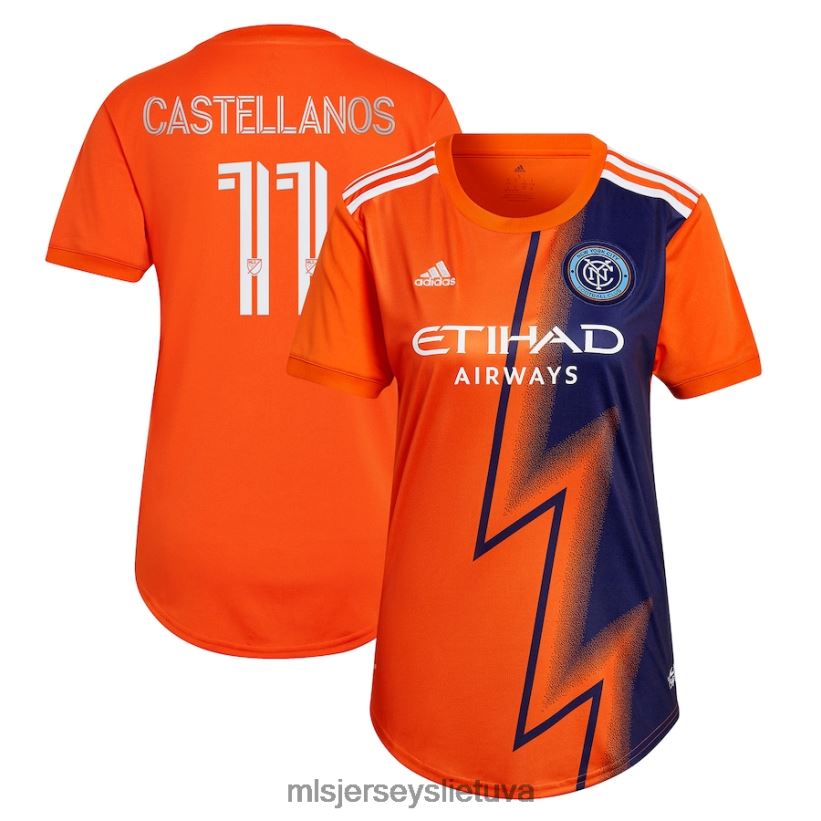džersis niujorko miesto fc valentin castellanos adidas orange 2022 voltų rinkinio replikos grotuvo megztinis moterys MLS Jerseys 2LHJZF1227