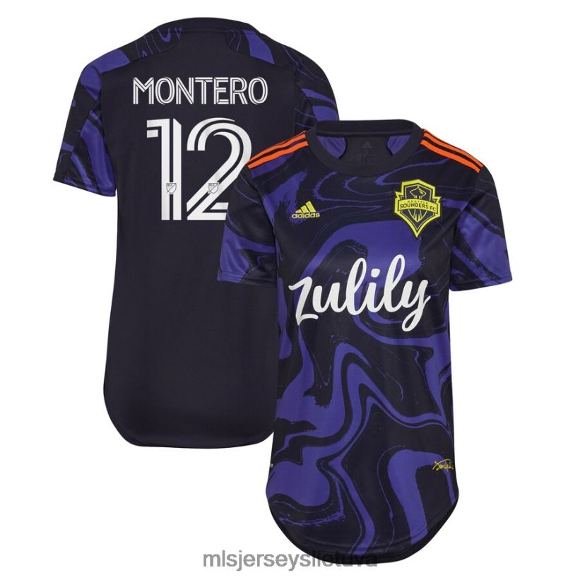 džersis Seattle Sounders fc Fredy Montero Adidas Purple 2021 Jimi Hendrix rinkinio replikos žaidėjo megztinis moterys MLS Jerseys 2LHJZF1291