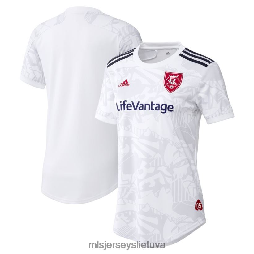 džersis tikras druskos ežeras Adidas baltas 2021 m. rėmėjo antrinės kopijos marškinėliai moterys MLS Jerseys 2LHJZF905