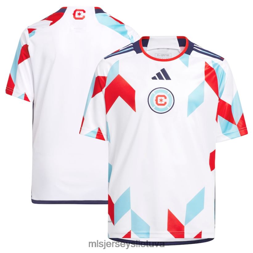 džersis chicago fire adidas white 2023 rinkinys visiems marškinėlių kopijoms vaikai MLS Jerseys 2LHJZF157