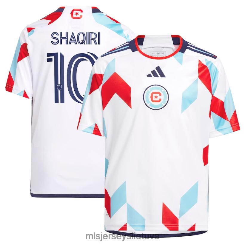 džersis chicago fire xherdan shaqiri adidas white 2023 rinkinys visiems žaidėjo megztinių replikoms vaikai MLS Jerseys 2LHJZF879