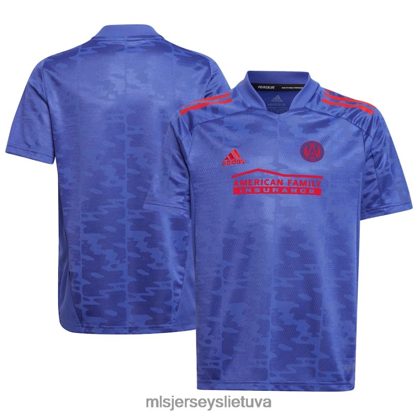 džersis atlanta united fc adidas blue 2022 primeblue replikos megztinis vaikai MLS Jerseys 2LHJZF467