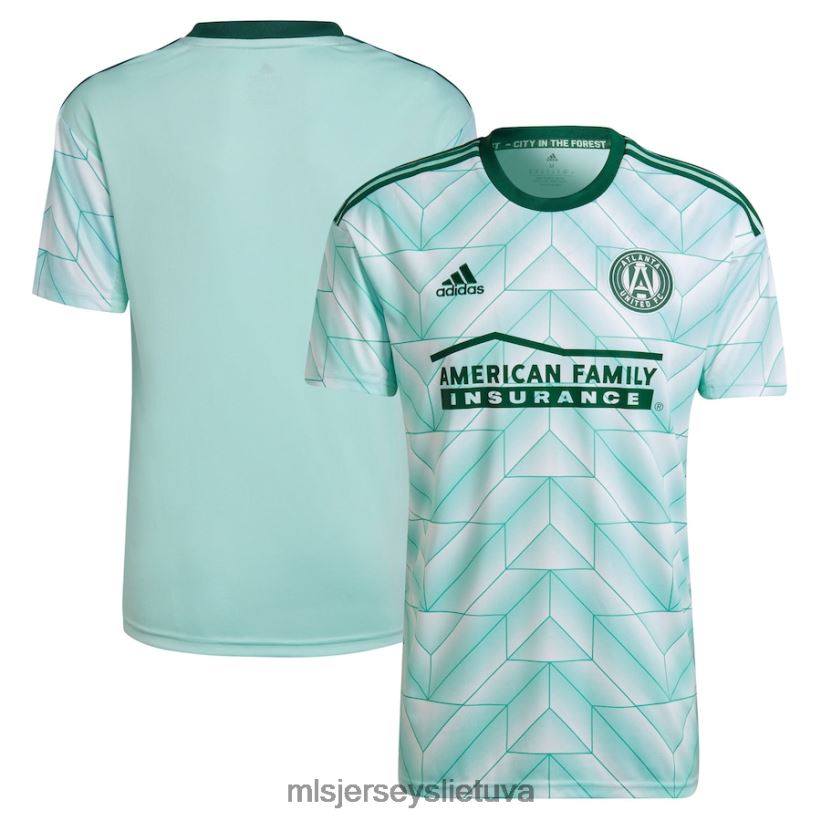 džersis atlanta united fc adidas mint 2022 the forest kit replika blank jersey vaikai MLS Jerseys 2LHJZF452