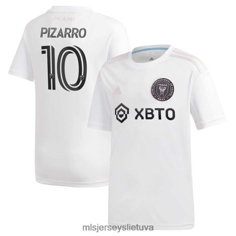džersis inter Miami cf rodolfo Pizarro Adidas white 2020 pirminės kopijos megztinis vaikai MLS Jerseys 2LHJZF1097