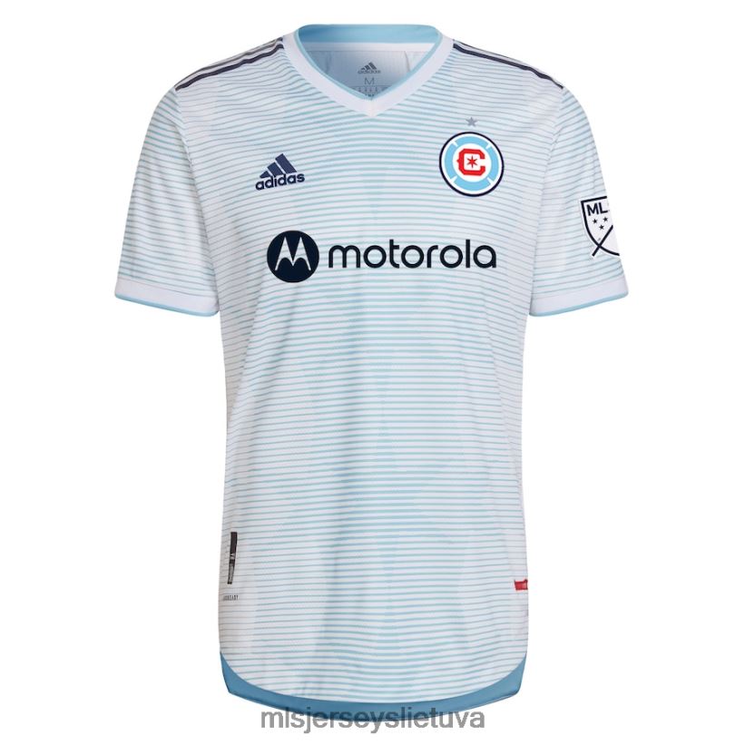 džersis chicago fire Adidas white 2022 Lakefront kit autentiškas žaidėjo marškinėliai vyrų MLS Jerseys 2LHJZF1329