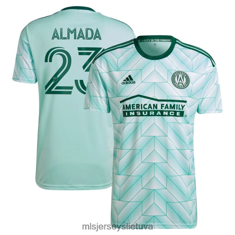 džersis atlanta united fc thiago almada adidas mint 2023 the forest kit replika player marškinėliai vyrų MLS Jerseys 2LHJZF127