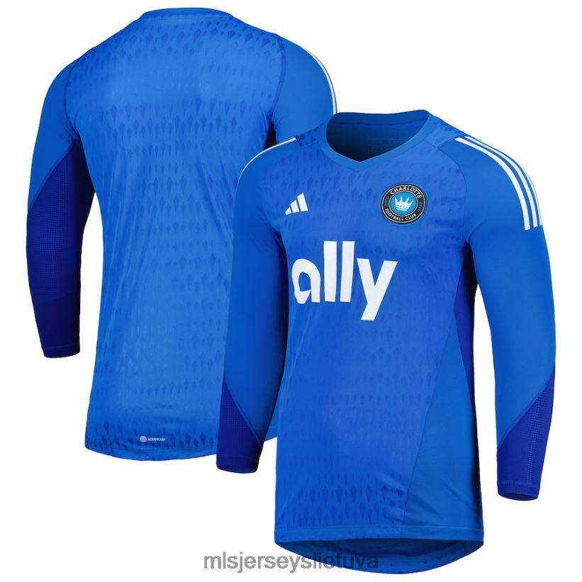 džersis charlotte fc Adidas blue 2023 vartininko marškinėliai ilgomis rankovėmis vyrų MLS Jerseys 2LHJZF567