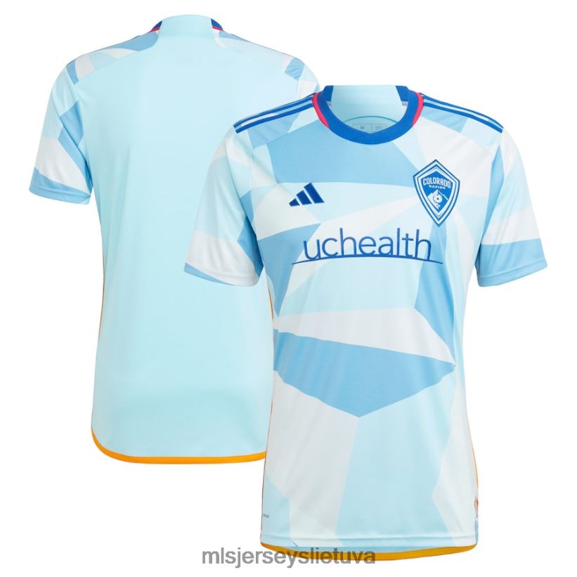 džersis Colorado rapids Adidas šviesiai mėlynas 2023 m. naujos dienos komplekto kopijos marškinėliai vyrų MLS Jerseys 2LHJZF317
