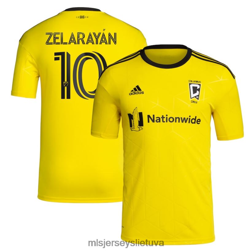 džersis columbus crew lucas zelarayan adidas geltona 2022 aukso standarto rinkinio replikos žaidėjo marškinėliai vyrų MLS Jerseys 2LHJZF407