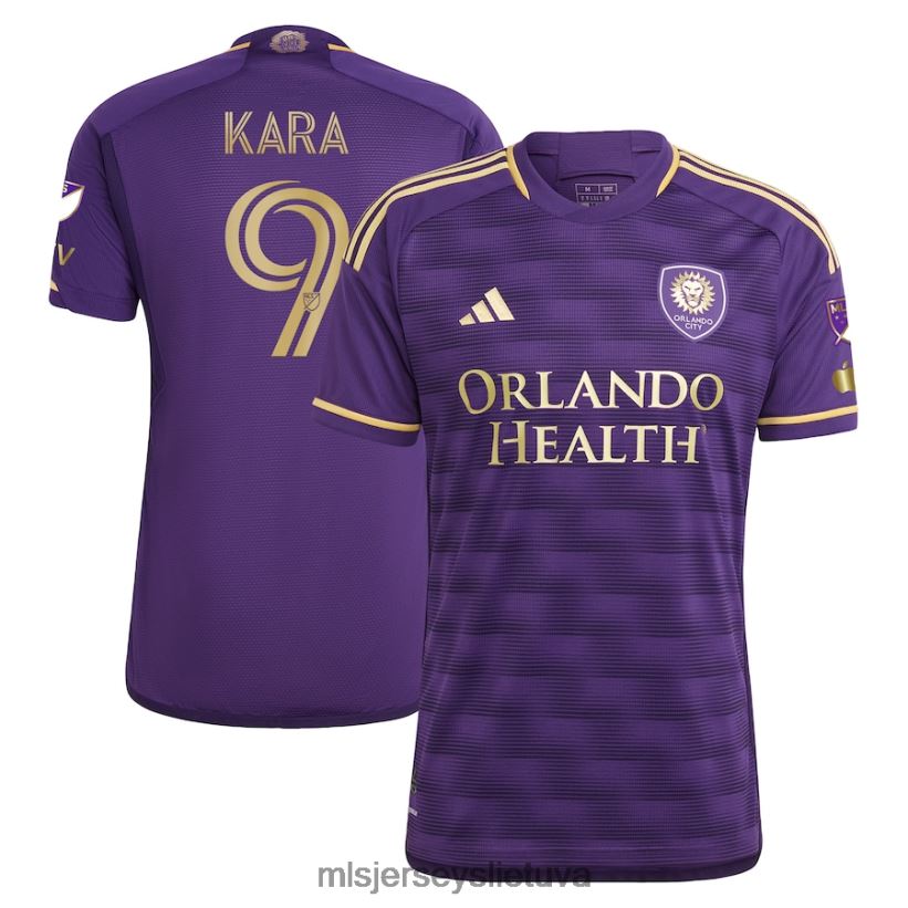 džersis Orlando City sc ercan kara Adidas purple 2023 sieninis komplektas autentiški žaidėjo marškinėliai vyrų MLS Jerseys 2LHJZF867